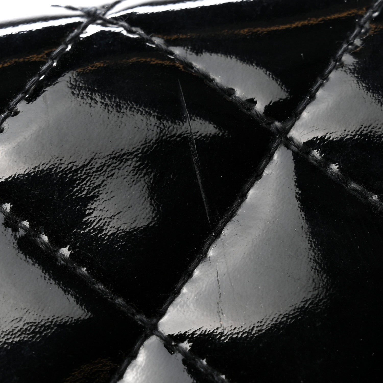 Chanel Patent Calfskin Quilted Yen Wallet Black 10 of 12
