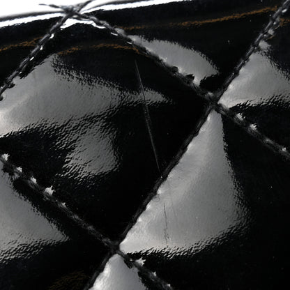 Chanel Patent Calfskin Quilted Yen Wallet Black 10 of 12