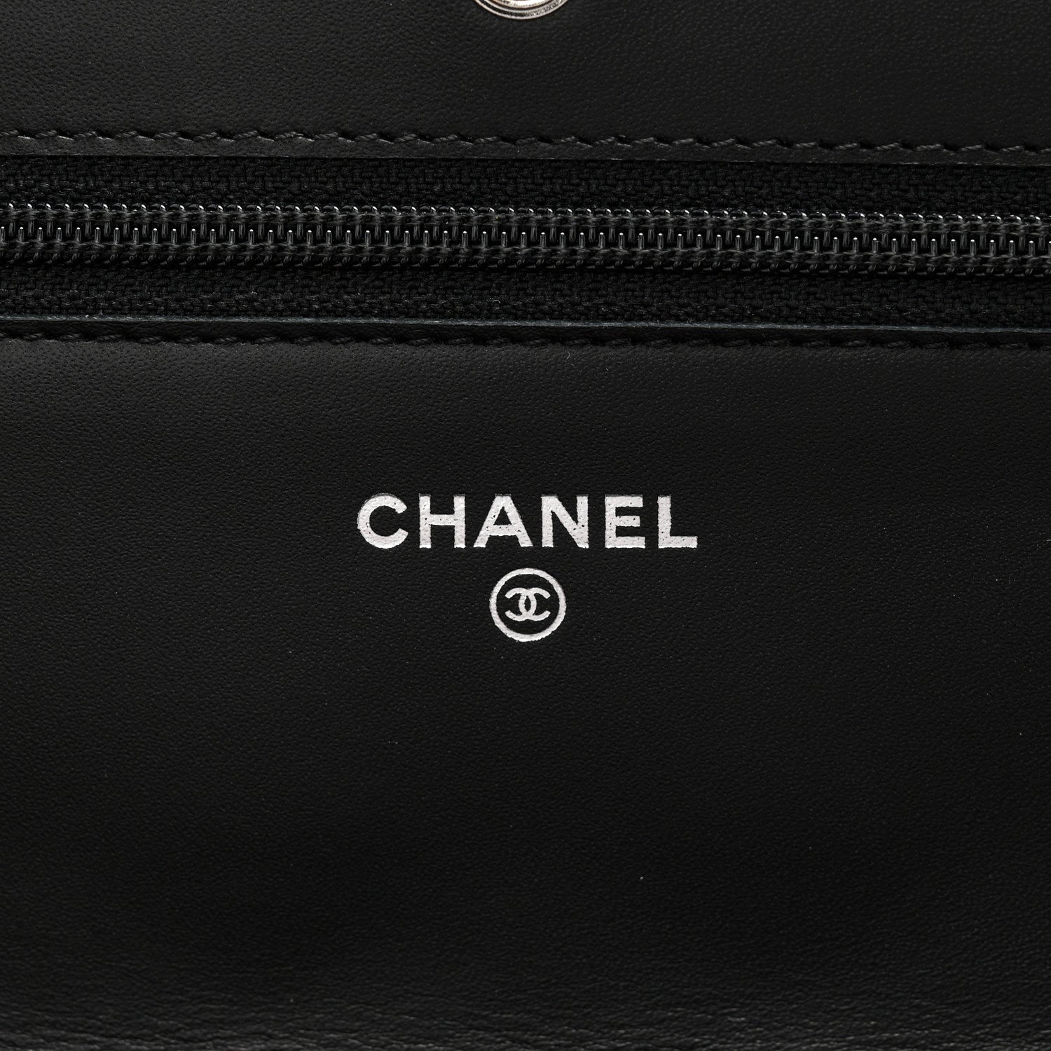 Chanel Patent Quilted Wallet On Chain WOC Black 6 of 12