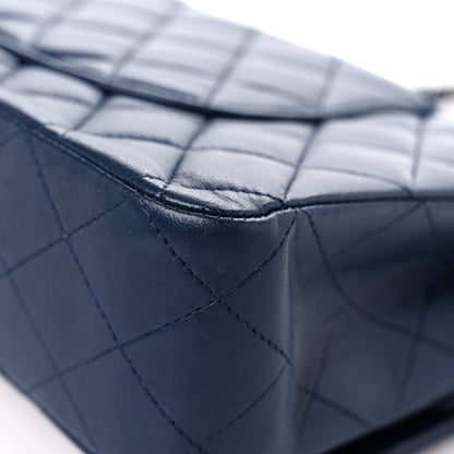 Chanel Lambskin Quilted Medium Double Flap Navy 11 of 17