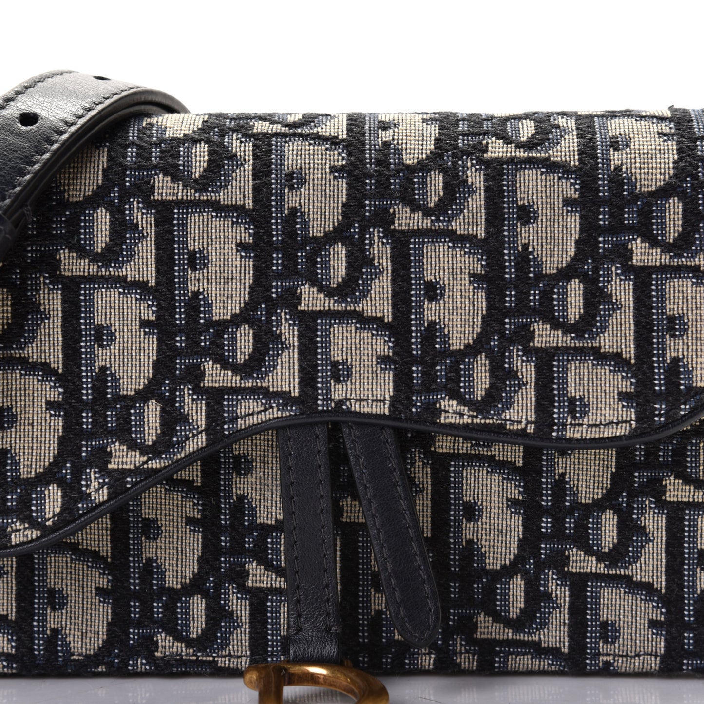 Oblique Saddle Belt Bag Blue
