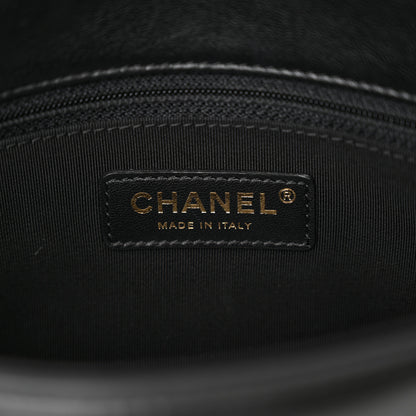 Chanel Sheepskin Chevron Quilted Mini Double Chevron Flap Black 6 of 14