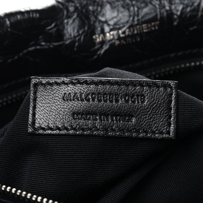 Saint Laurent Crinkled Calfskin Matelasse Monogram Large Niki Chain Satchel Black 7 of 9