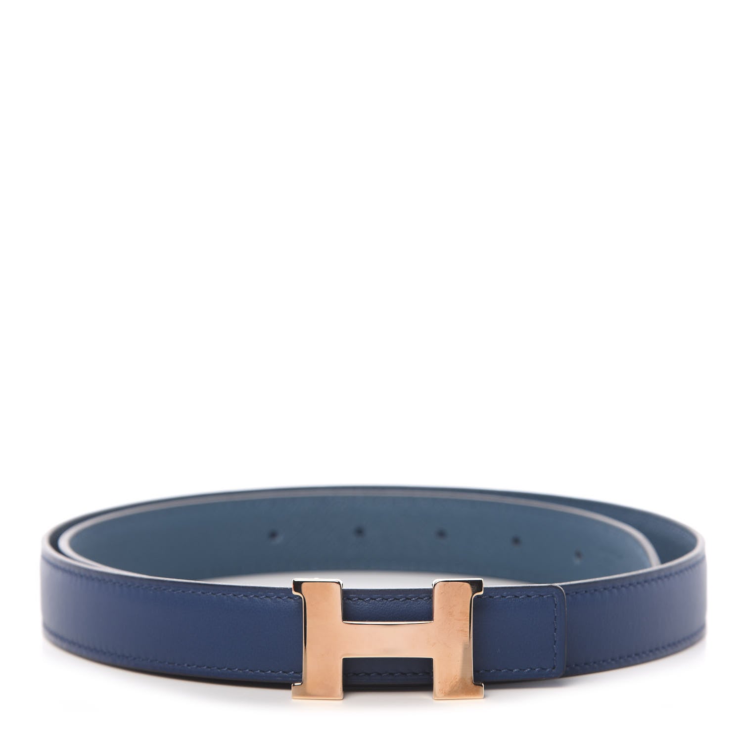 Hermes Swift Epsom 24mm Constance H Belt 85 Bleu Saphir Colvert 1 of 8