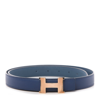 Hermes Swift Epsom 24mm Constance H Belt 85 Bleu Saphir Colvert 1 of 8