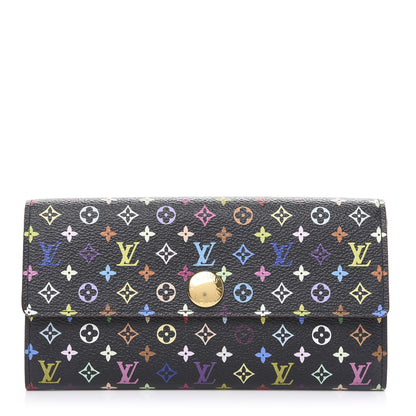 Louis Vuitton Monogram Multicolor Sarah Wallet Black Grenade 1 of 11