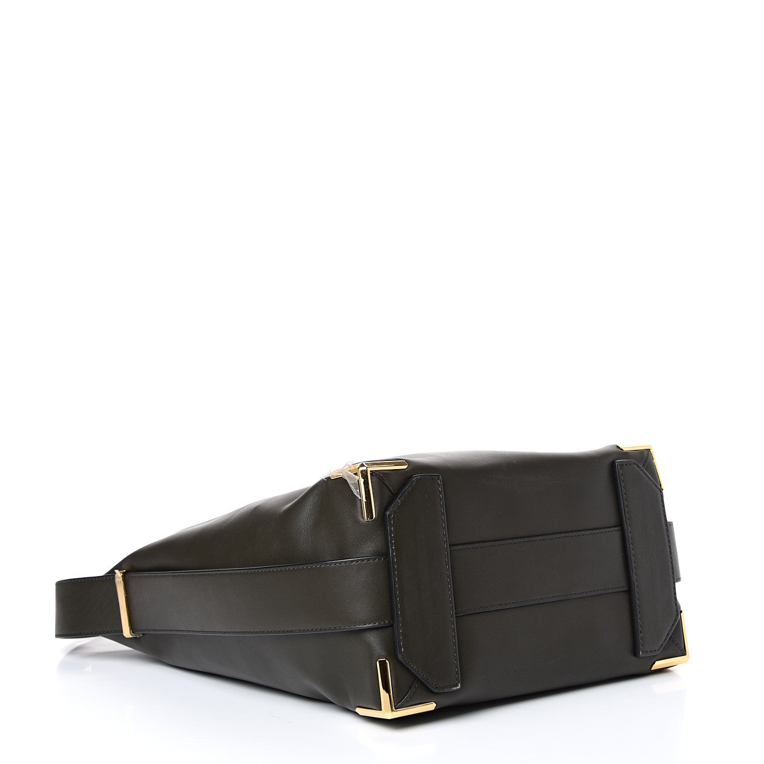Alexander Wang Calfskin Prisma Skeletal Hobo Dark Green Gold Hardware 3 of 10