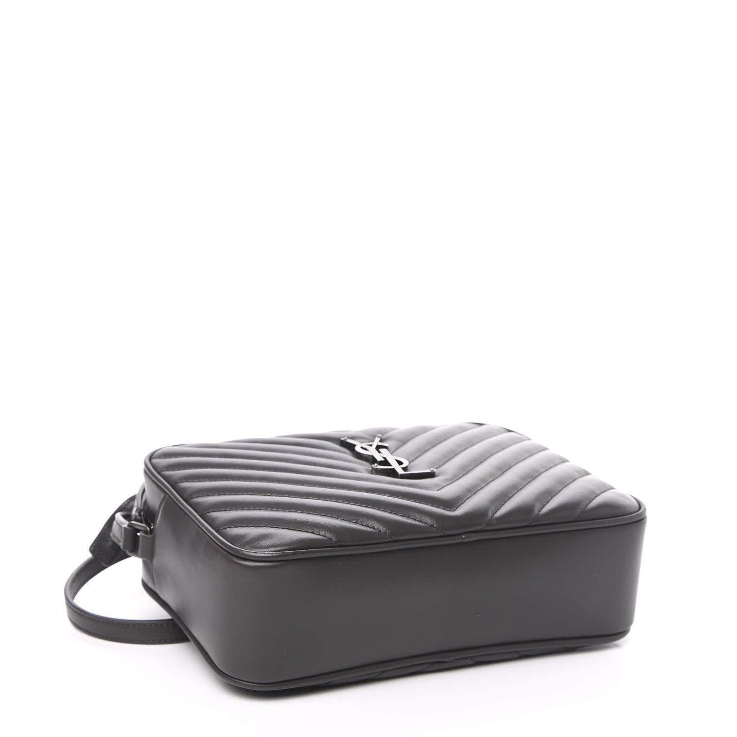 Saint Laurent Calfskin Matelasse Monogram Lou Camera Bag Asphalt 4 of 10