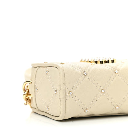 Marc Jacobs Calfskin Quilted Pearl The Softshot 17 Crossbody Oatmilk 8 of 8