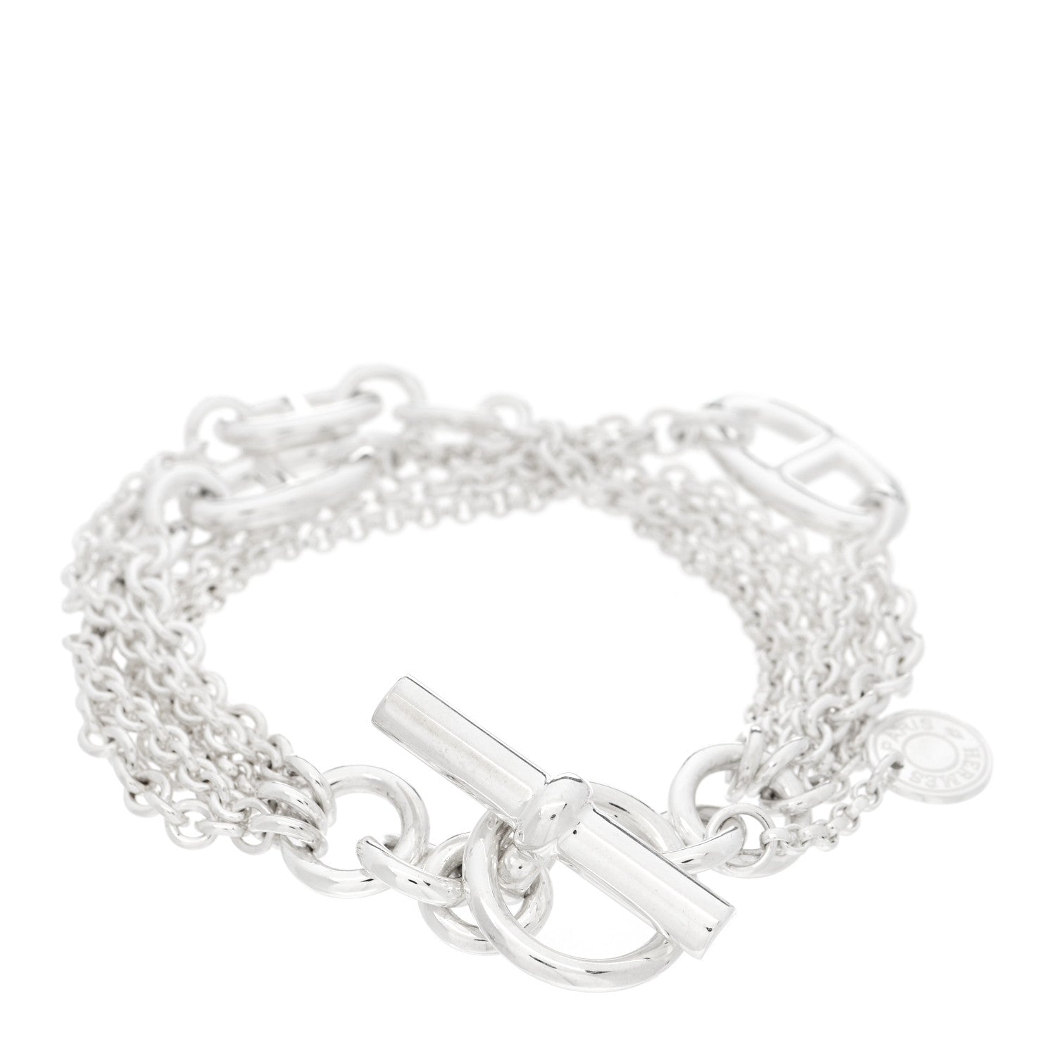 Hermes Sterling Silver GM New Farandole Bracelet SH 2 of 4