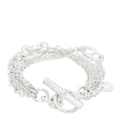 Hermes Sterling Silver GM New Farandole Bracelet SH 2 of 4
