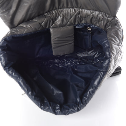 Chanel Nylon Quilted Coco Cocoon Backpack Gray 5 of 9