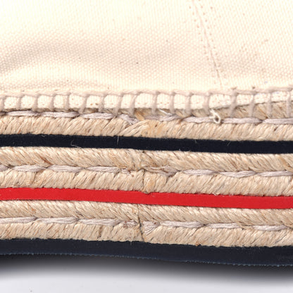 Gucci Canvas Logo Lace-Up Platform Espadrilles 40.5 Greggio Grege 12 of 16