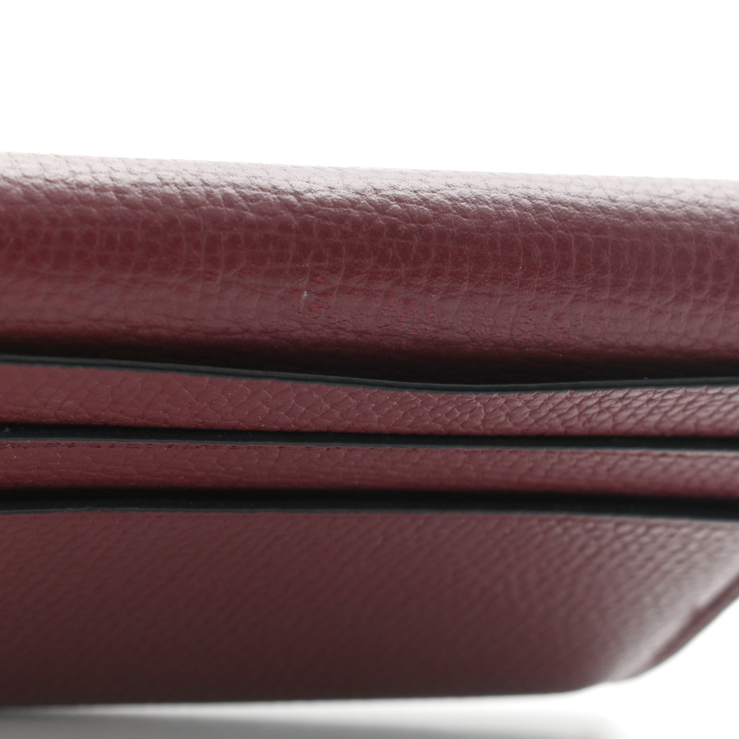 Loewe Pebble Grain Calfskin Anagram Small Vertical Wallet Berry 10 of 10