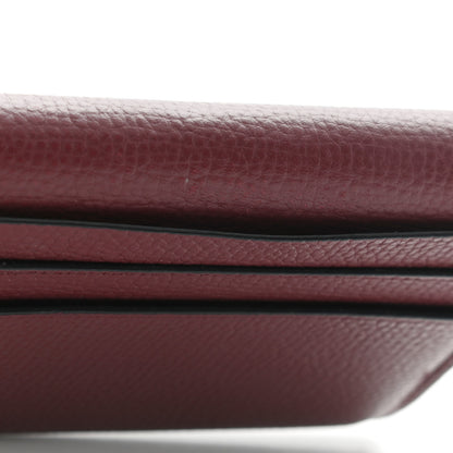Loewe Pebble Grain Calfskin Anagram Small Vertical Wallet Berry 10 of 10