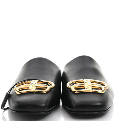 Balenciaga Smooth Calfskin Cozy BB Flat Carrera Mules 35 Black 2 of 8