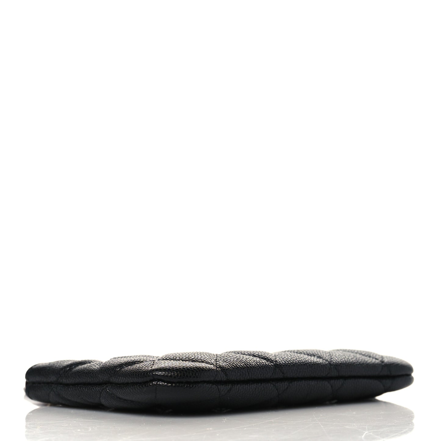 Caviar Quilted Small Cosmetic Case Black