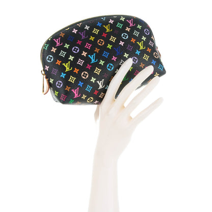 Louis Vuitton Monogram Multicolor Cosmetic Pouch Black Grenade 2 of 7