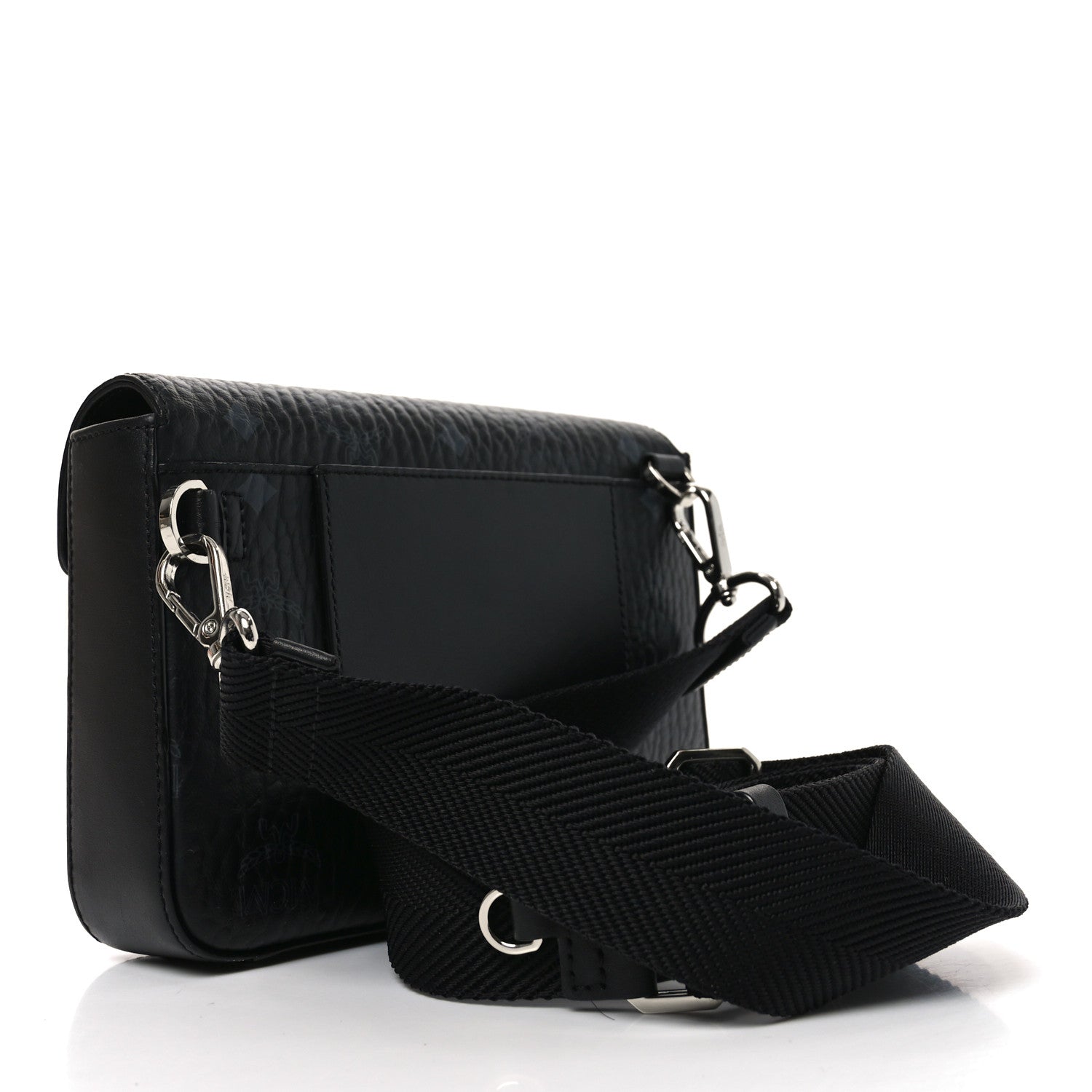 MCM Visetos Small Millie Crossbody Belt Bag Black 4 of 17