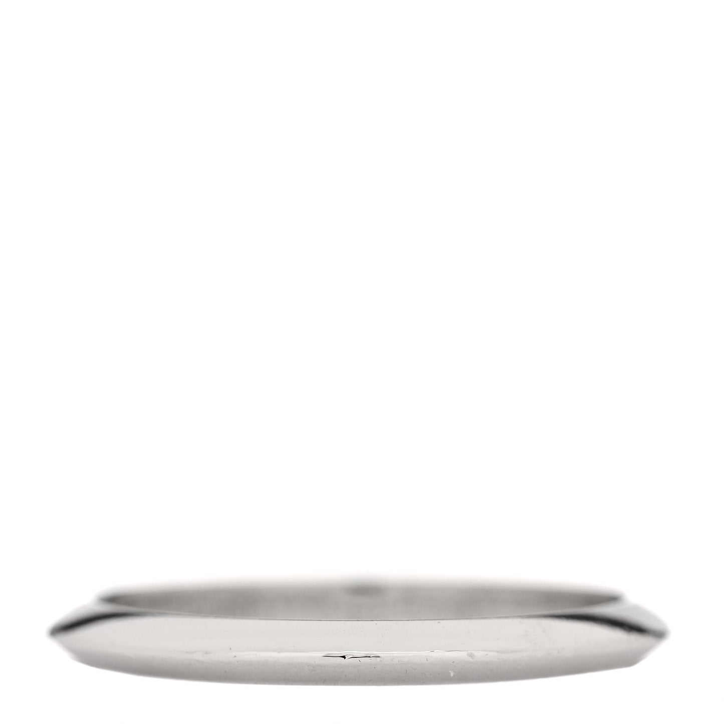 Platinum 2mm Knife Edge Wedding Band Ring 53 6.5