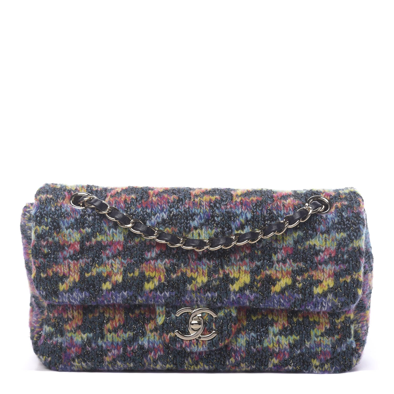 Chanel Knit Medium Single Flap Multicolor 1 of 11