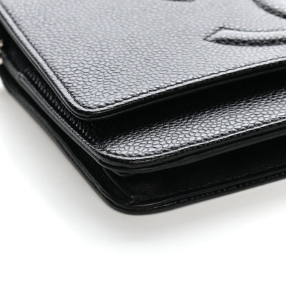 Chanel Caviar Timeless CC Wallet On Chain WOC Black 8 of 9
