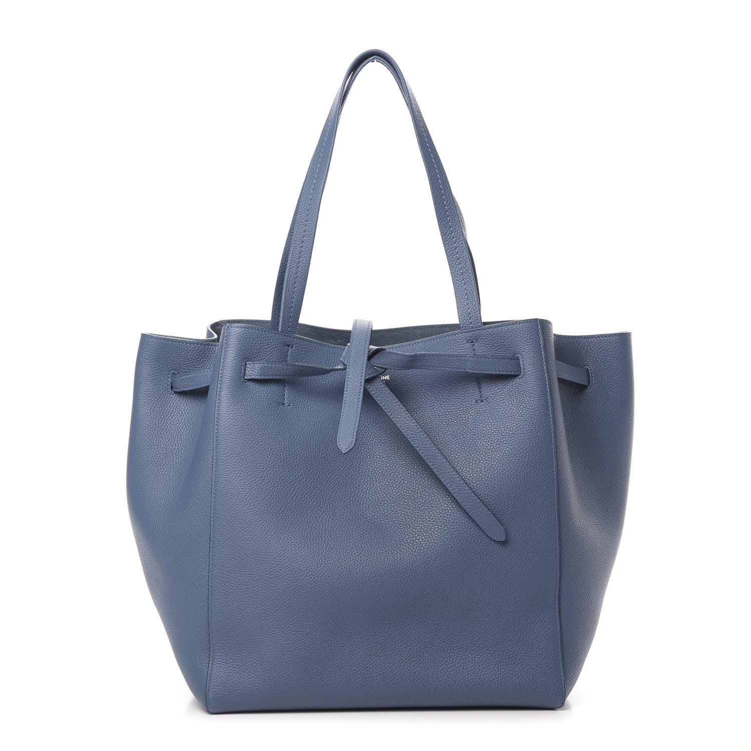 Celine Soft Grained Calfskin Small Belt Cabas Phantom Slate Blue 1 of 11