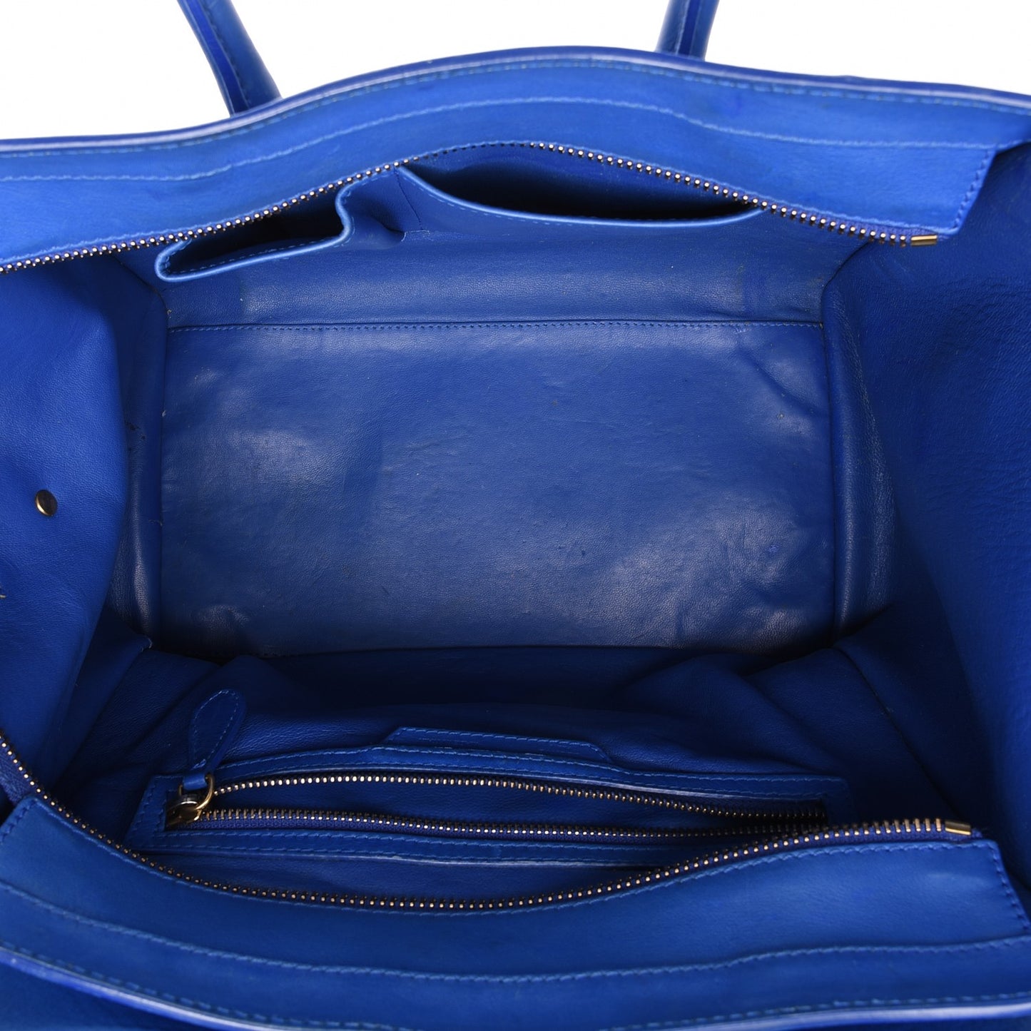 Smooth Calfskin Mini Luggage Electric Blue