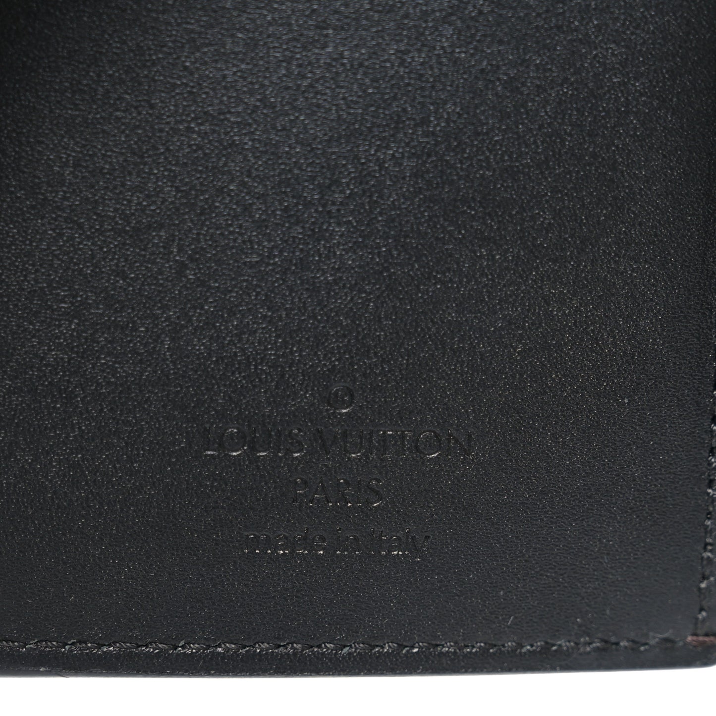 Patent Calfskin Monogram Cherrywood Compact Wallet Black