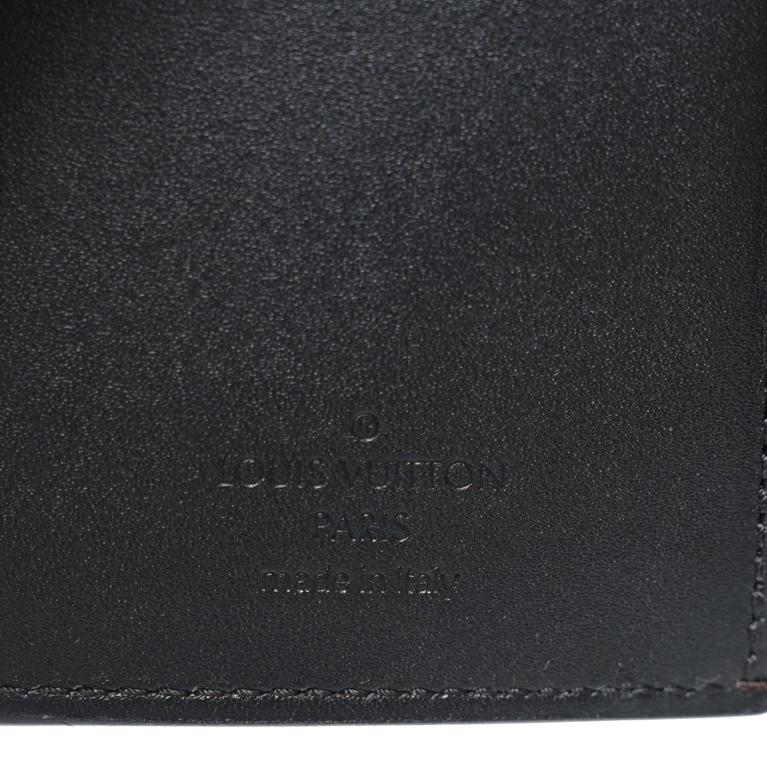 Louis Vuitton Patent Calfskin Monogram Cherrywood Compact Wallet Black 6 of 6