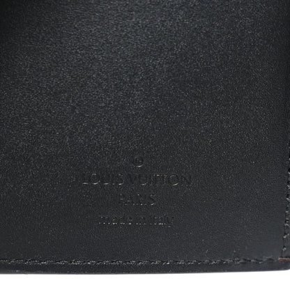 Louis Vuitton Patent Calfskin Monogram Cherrywood Compact Wallet Black 6 of 6
