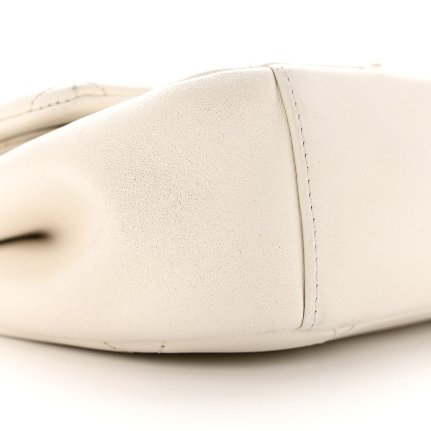 Chanel Lambskin A Real Catch Flap Bag White 9 of 32
