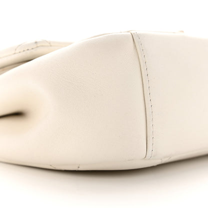 Chanel Lambskin A Real Catch Flap Bag White 9 of 32