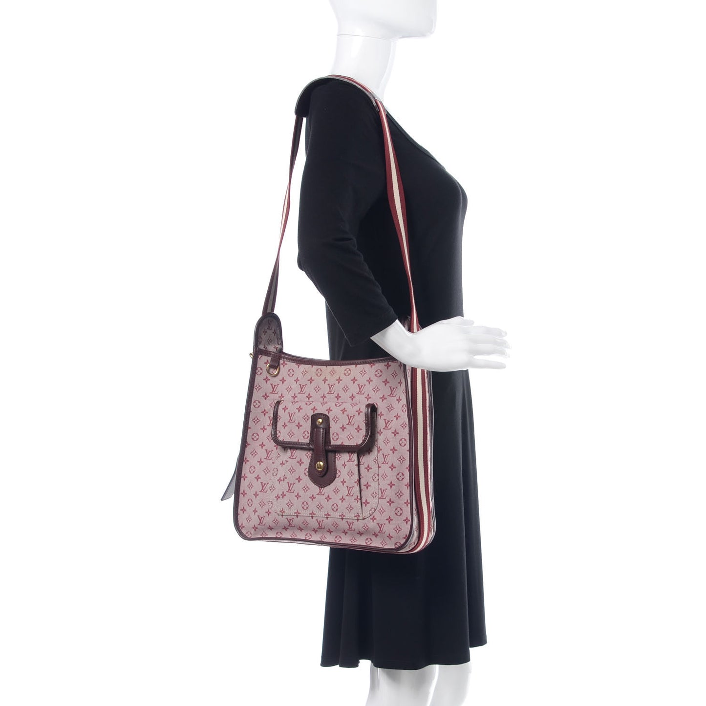 Mini Monogram Besace Mary Kate Cherry