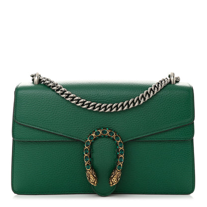 Gucci Pebbled Calfskin Small Dionysus Shoulder Bag Emerald 1 of 10
