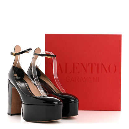 Valentino Garavani Patent Tan-Go 55/155mm Platform Pumps 41 Black 11 of 11