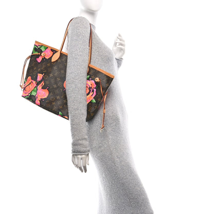 Louis Vuitton Monogram Roses Neverfull MM 2 of 11