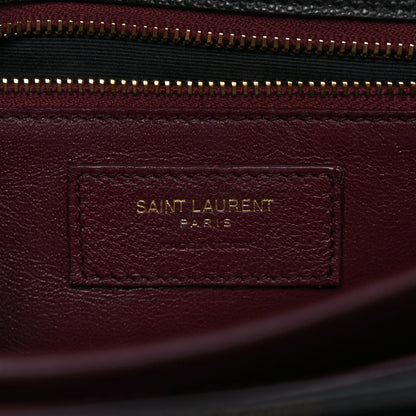 Saint Laurent Grain De Poudre Monogram Cassandra Clasp Bag Black Rouge Legion 6 of 9