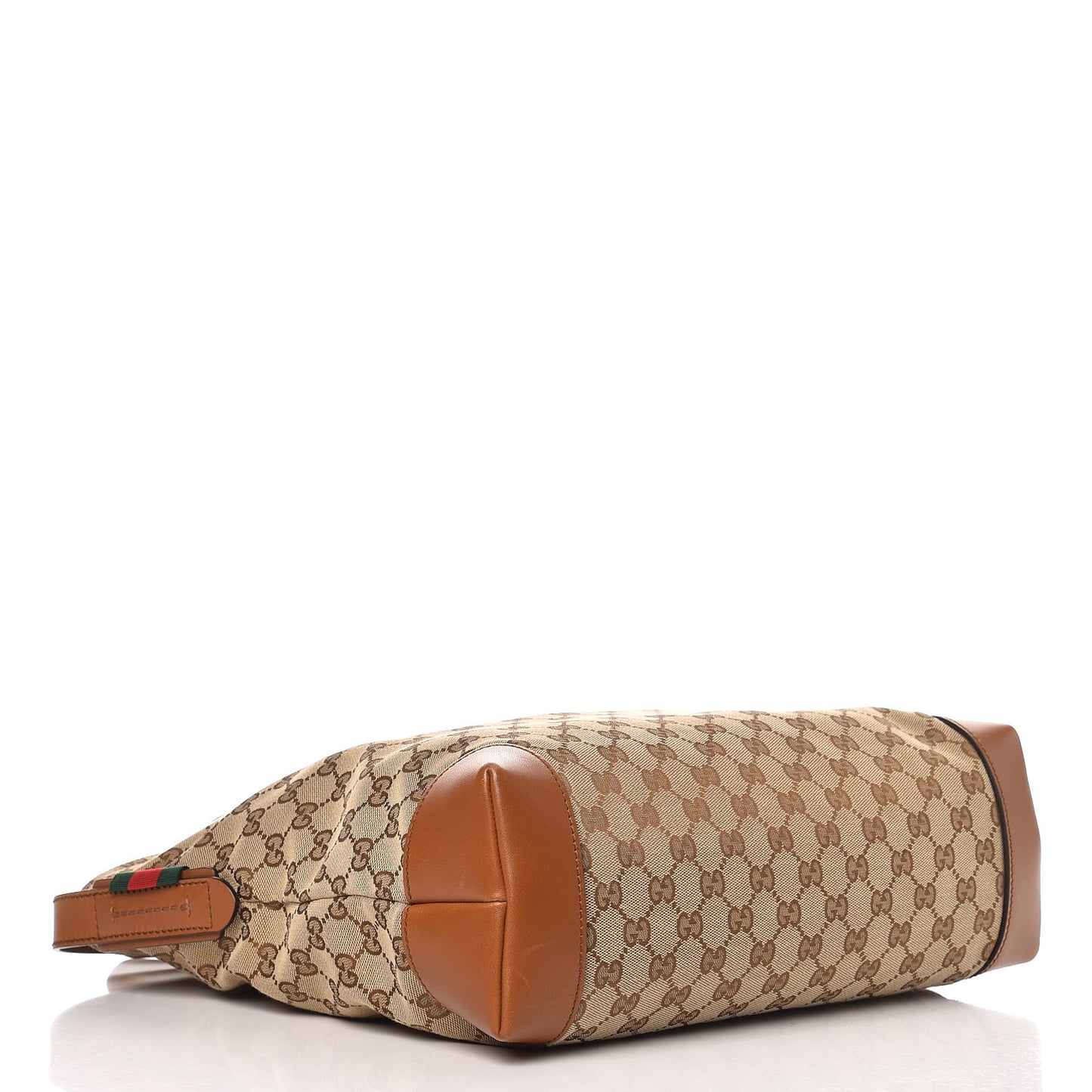 Monogram Large Flat Messenger Bag Brown