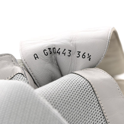 Chanel Suede Calfskin Stretch Fabric Sneaker High Boots 36.5 Grey 6 of 8