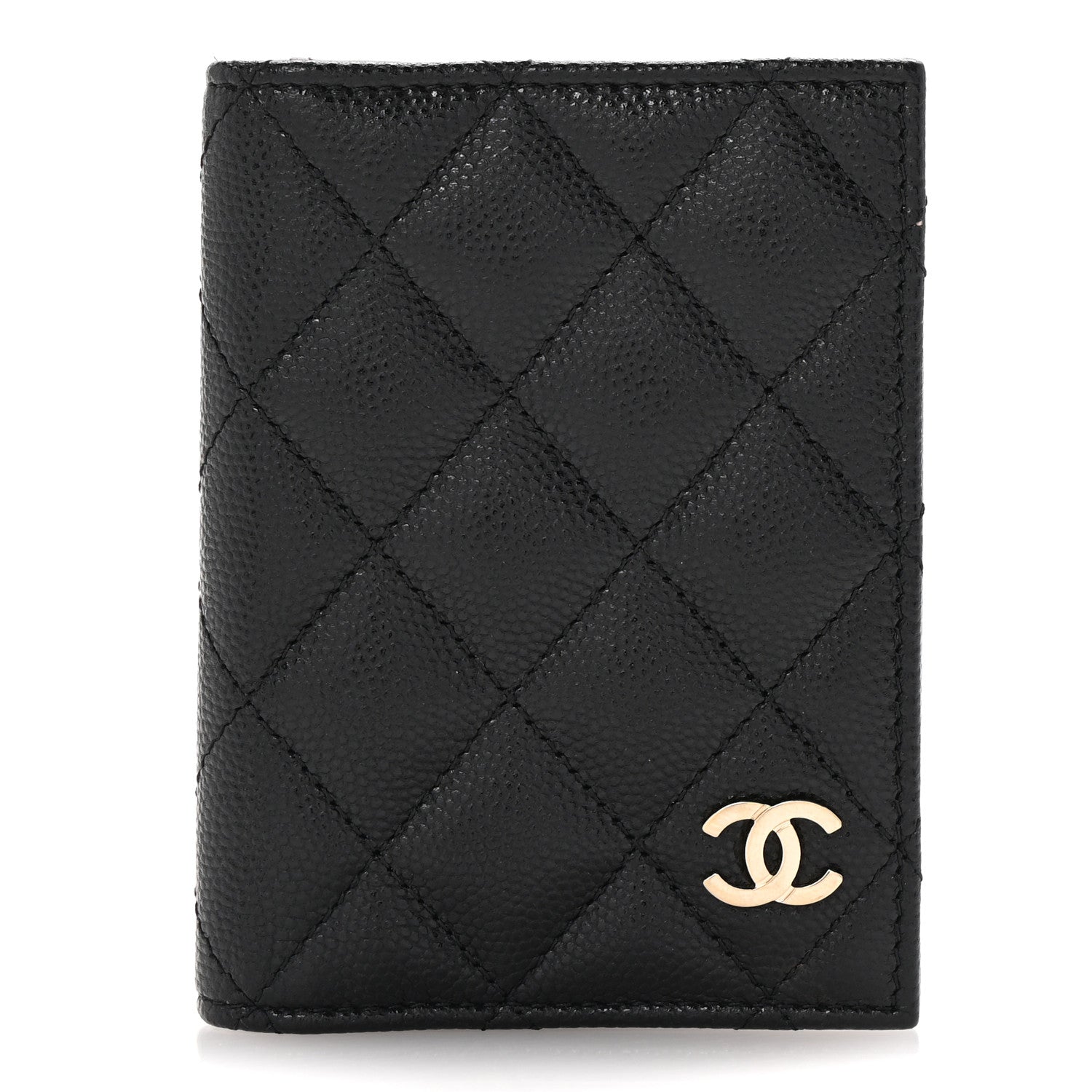 Chanel Caviar Quilted Card Holder Wallet Black 1 of 7