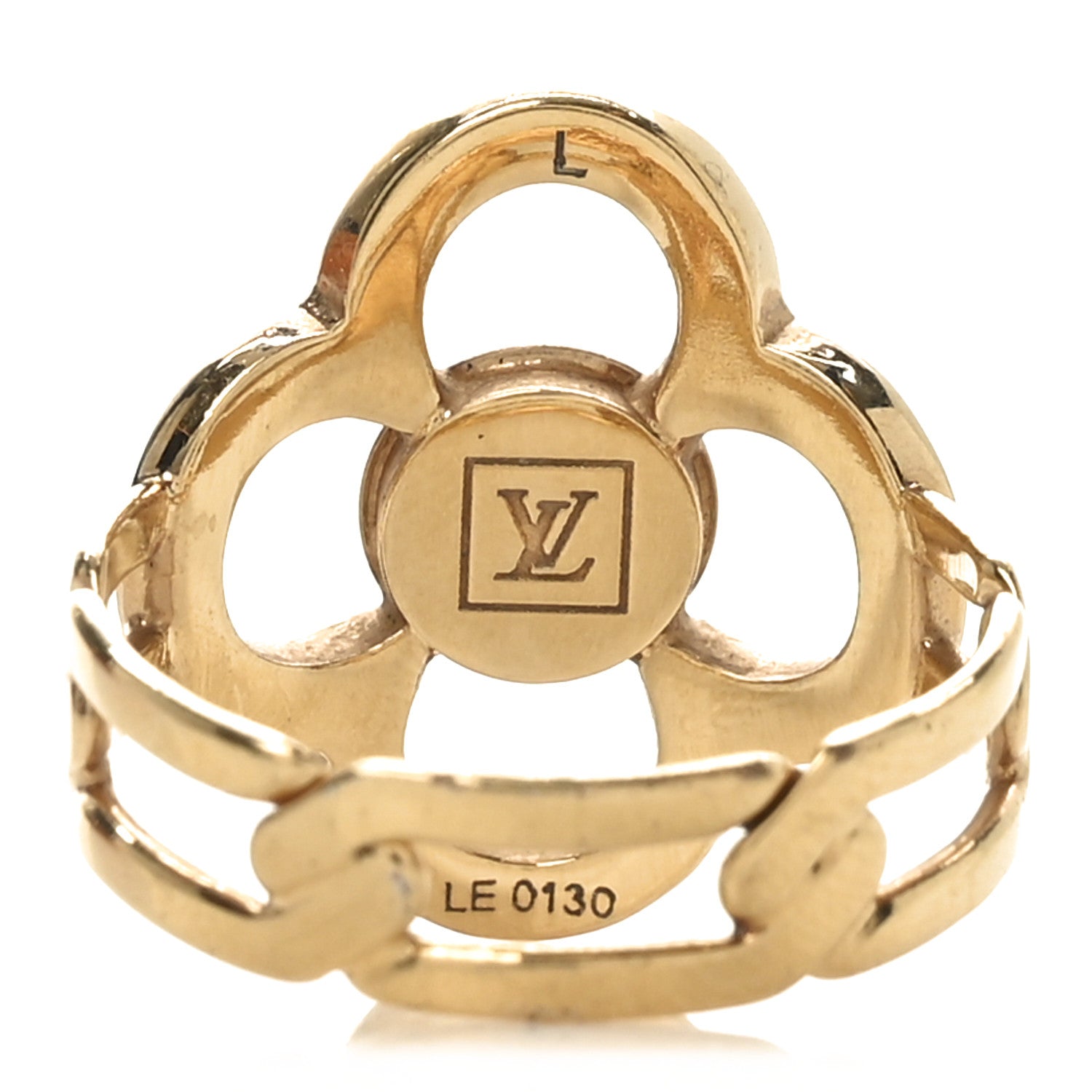 Louis Vuitton Strass Encrusted Flower Power Ring L 3 of 5