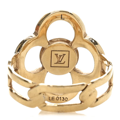 Louis Vuitton Strass Encrusted Flower Power Ring L 3 of 5