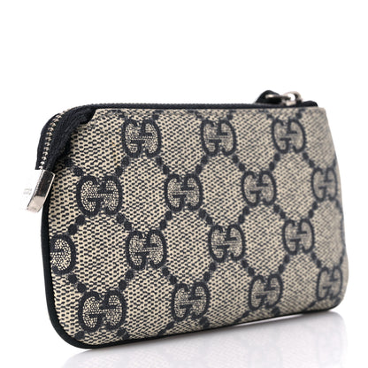 Gucci GG Supreme Monogram Key Case Beige Blue 3 of 11