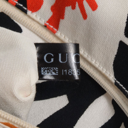 Gucci Straw Bamboo Handle Tote Silver 9 of 10