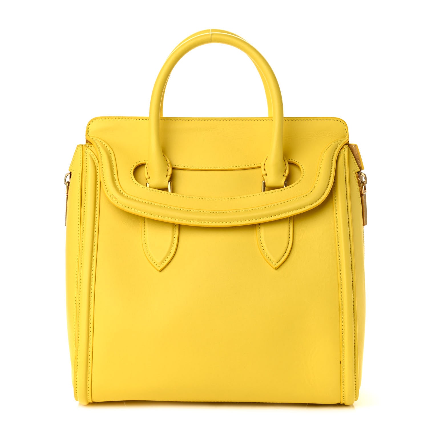 Alexander McQueen Calfskin Large Heroine Bright Yellow 1 of 17