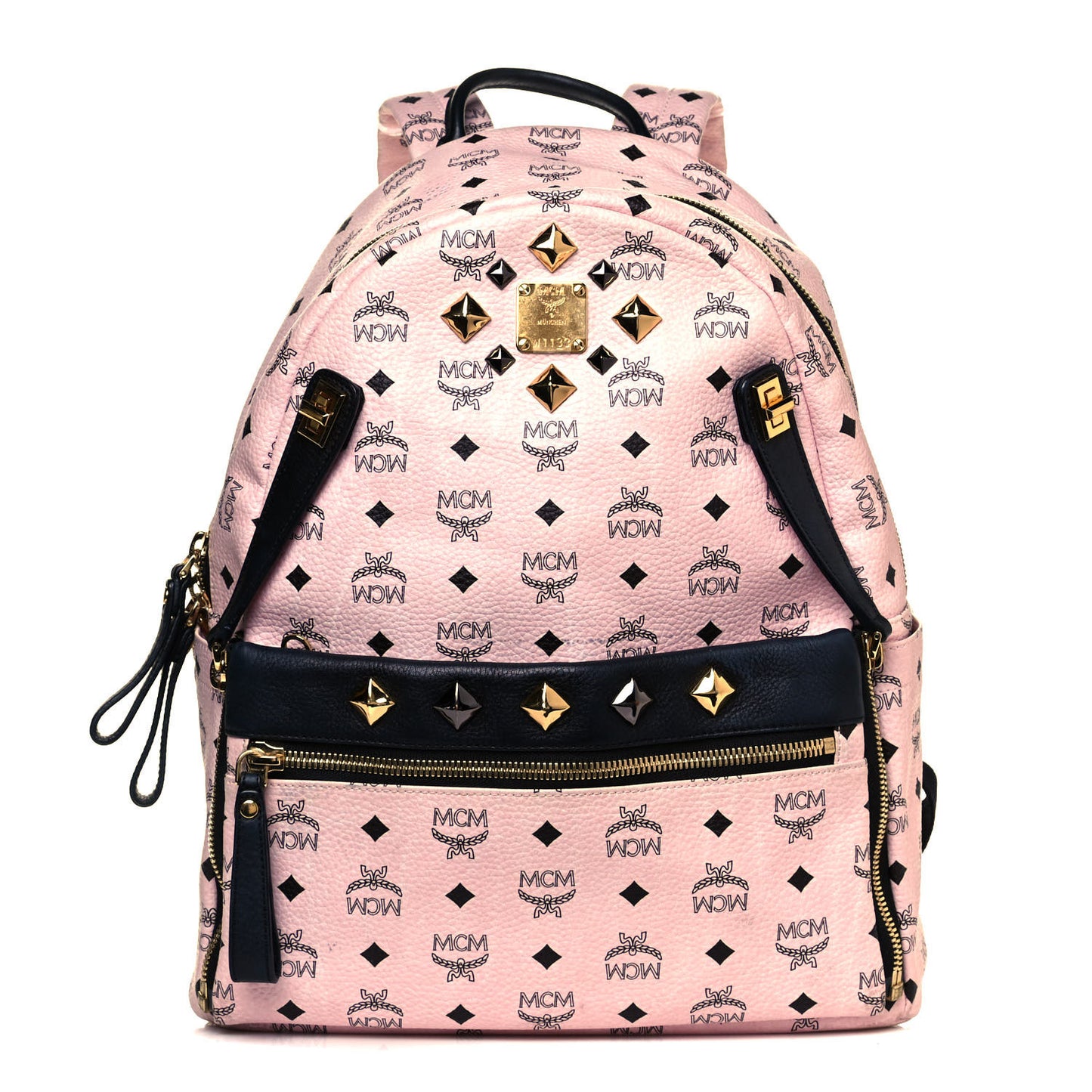 Visetos Studded Medium Dual Stark Backpack Chalk Pink Black