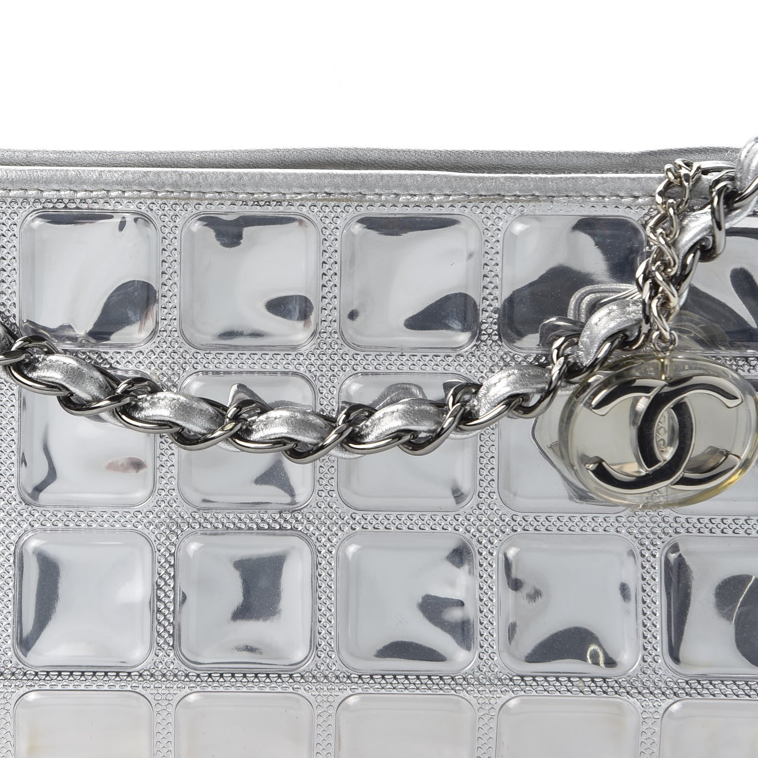 Chanel Vinyl Ice Cube Pochette 10 of 11