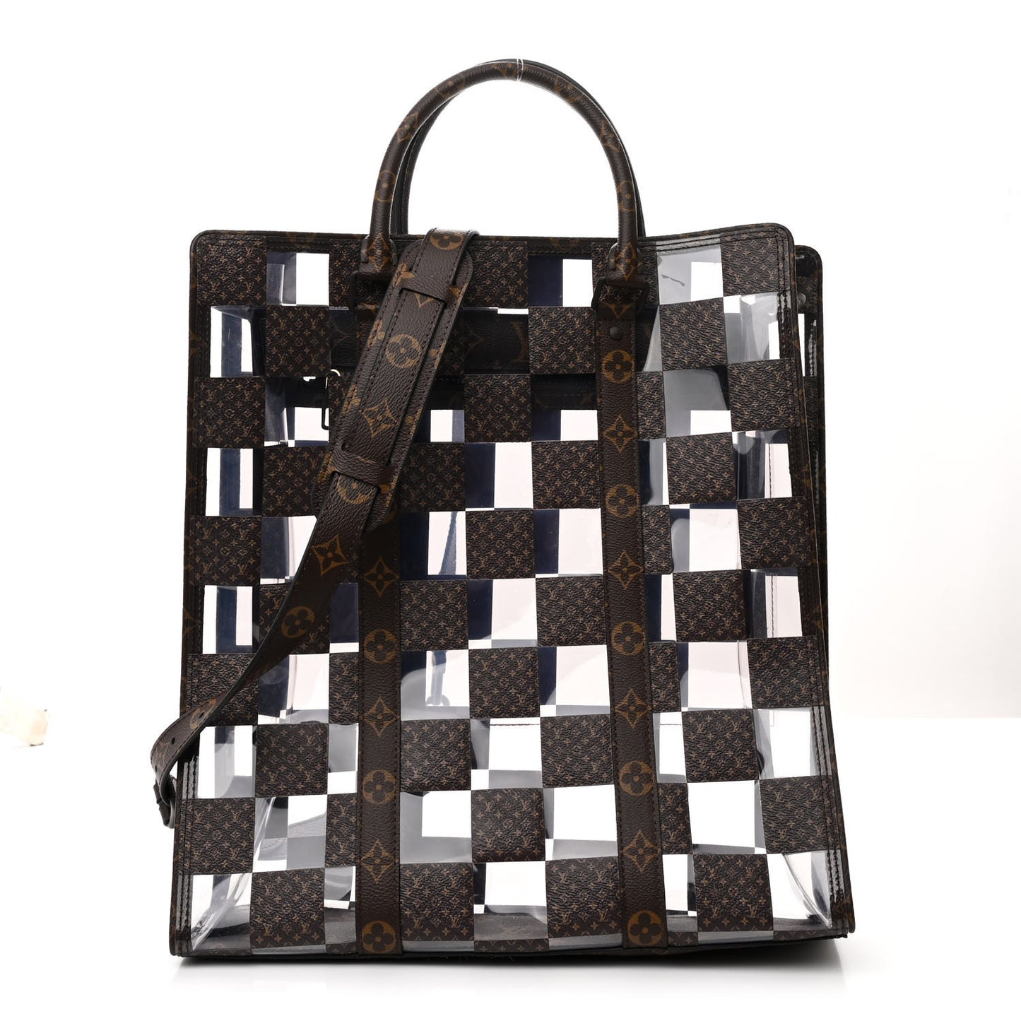 PVC Monogram Chess Sac Plat