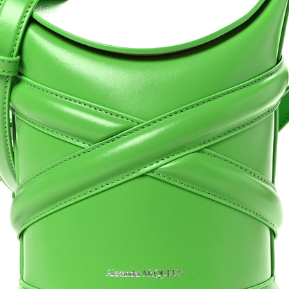 Alexander McQueen Calfskin Mini Curve Bucket Bag Green 7 of 9